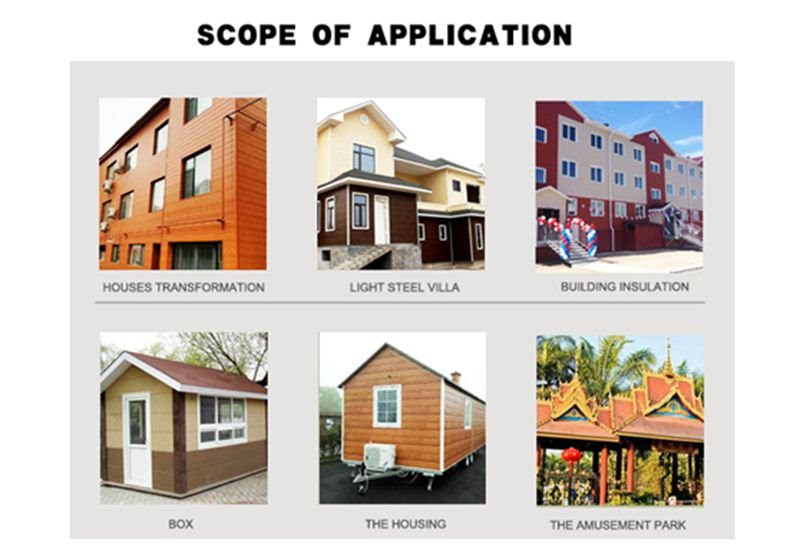 product-800-560 pu decorative siding sandwich panel exterior wall